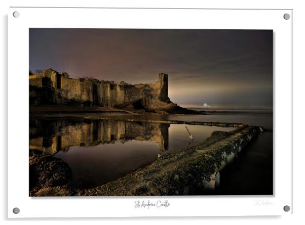 St Andrews Castle Acrylic by JC studios LRPS ARPS