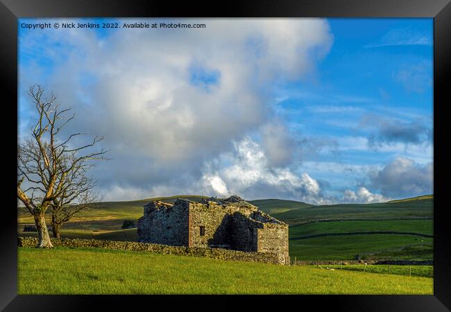 Deserted Barn at Artlegarth in Cumbria  Framed Print by Nick Jenkins