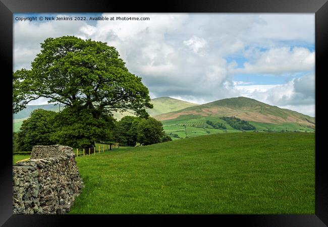 Arant Haw and Winder Howgill Fells Framed Print by Nick Jenkins