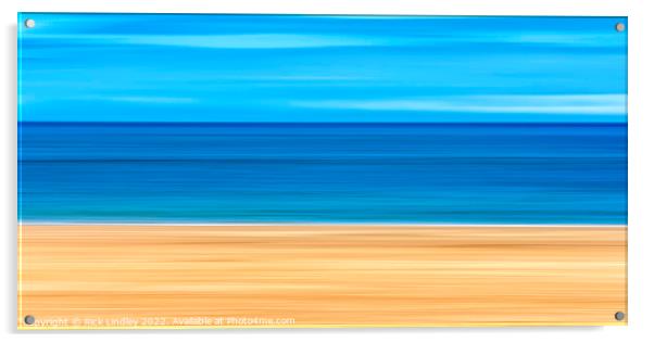 Sand Sea Sky Acrylic by Rick Lindley