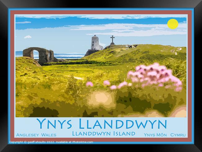 Ynys Llanddwyn, Ynys Môn Framed Print by geoff shoults
