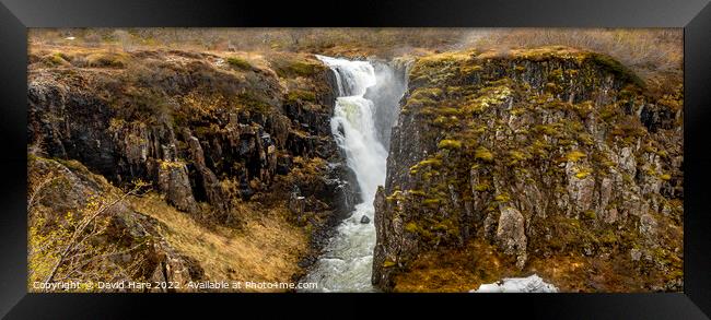 Fardagfoss Framed Print by David Hare