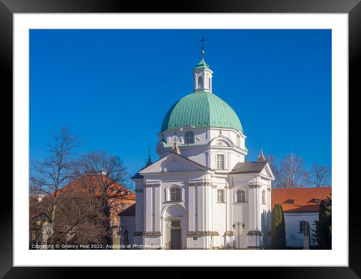 St. Kazimierz Church, Warsaw Framed Mounted Print by Margaret Ryan
