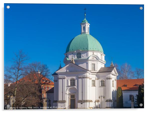 St. Kazimierz Church, Warsaw Acrylic by Margaret Ryan