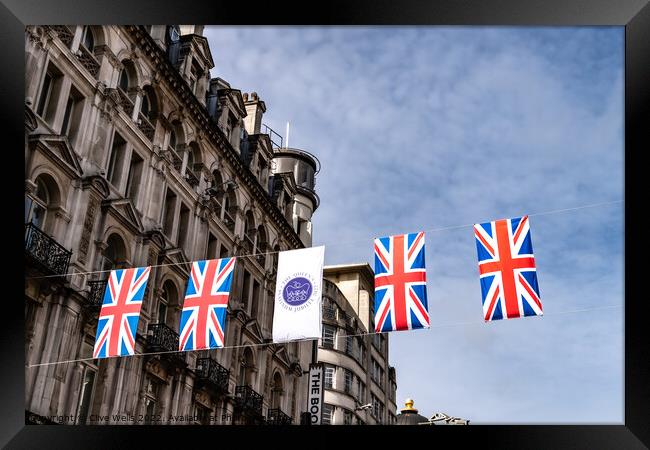 Banners and flags Framed Print by Clive Wells