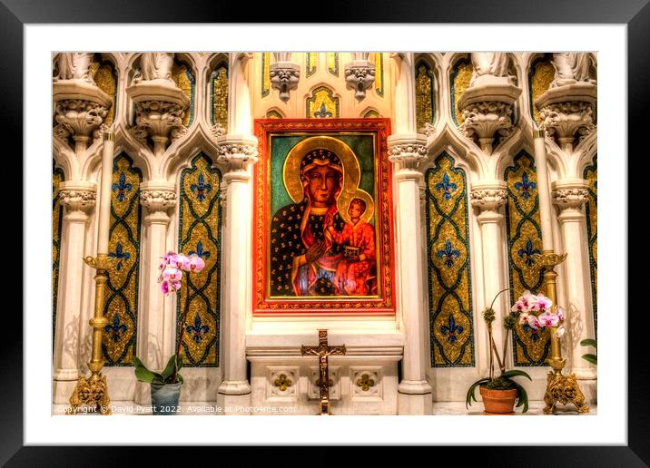 Our Lady Of Czestochowa Altar  Framed Mounted Print by David Pyatt