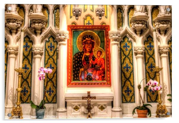 Our Lady Of Czestochowa Altar  Acrylic by David Pyatt