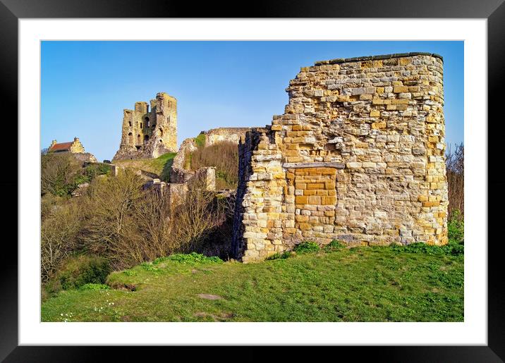Scarborough Castle Framed Mounted Print by Darren Galpin