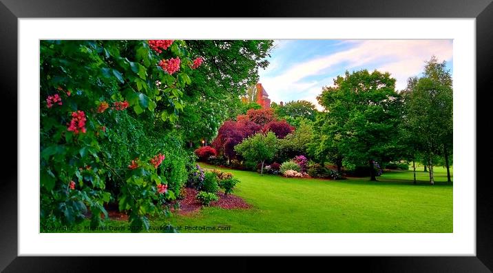 Avenham & Miller Park, Springtime Framed Mounted Print by Michele Davis