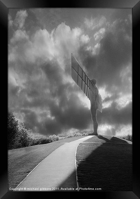 Angel of the North Framed Print by mick gibbons