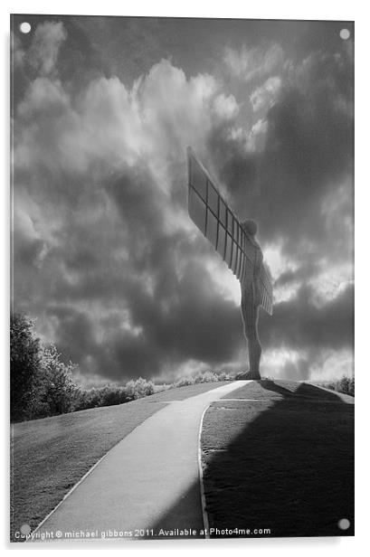 Angel of the North Acrylic by mick gibbons