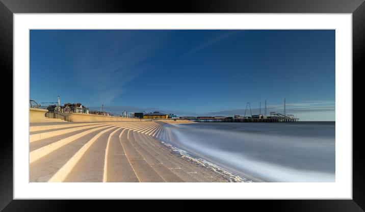 North Pier Blackpool Framed Mounted Print by Phil Durkin DPAGB BPE4