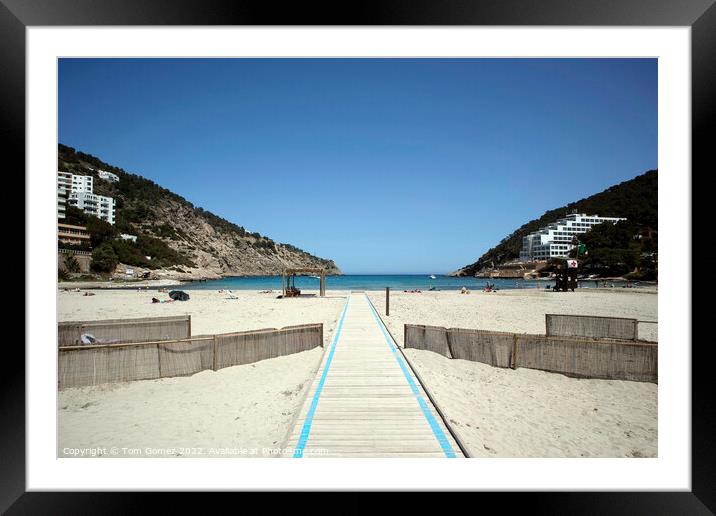 The walkway to the sea Framed Mounted Print by Tom Gomez