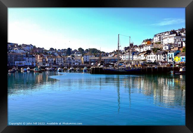 Brixham, Torbay, Devon, UK. Framed Print by john hill