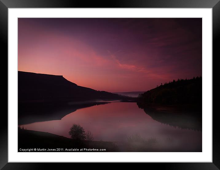 Absolute first light at Ladybower Framed Mounted Print by K7 Photography