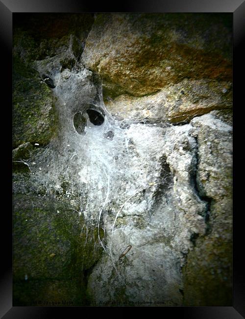 GHOST IN THE WALL Framed Print by Jacque Mckenzie