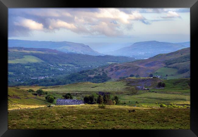 The Swansea Valley Framed Print by Leighton Collins