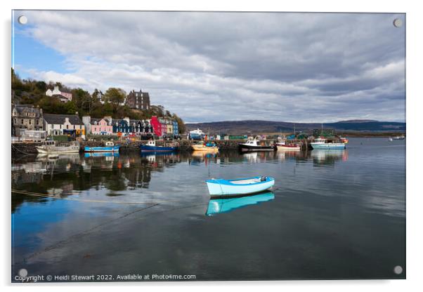 Tobermory Harbour on Mull Acrylic by Heidi Stewart