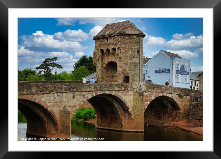 The Iconic Monnow Bridge Framed Mounted Print by Roger Mechan