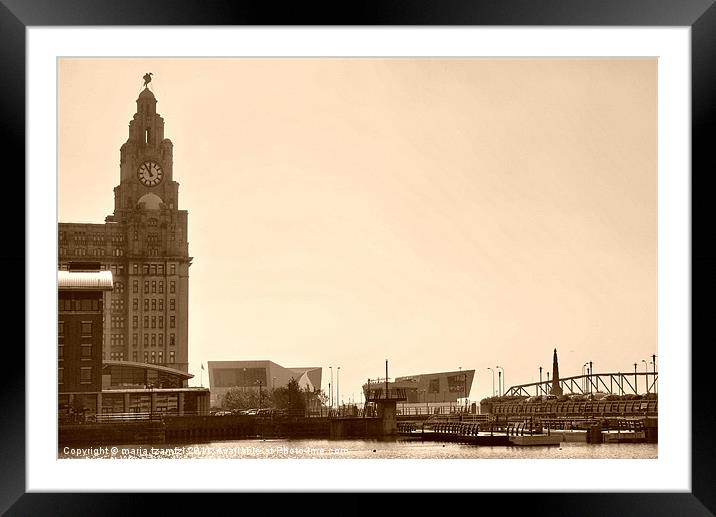 Royal Liver Building Framed Mounted Print by Maria Tzamtzi Photography