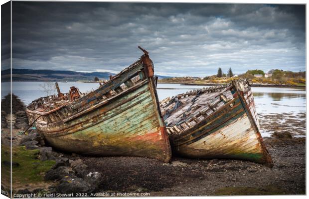 Salen Wrecks, Isle of Mull Canvas Print by Heidi Stewart