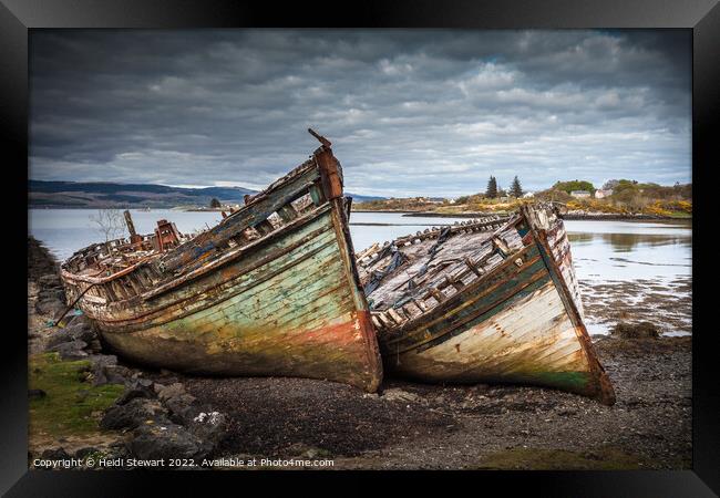 Salen Wrecks, Isle of Mull Framed Print by Heidi Stewart