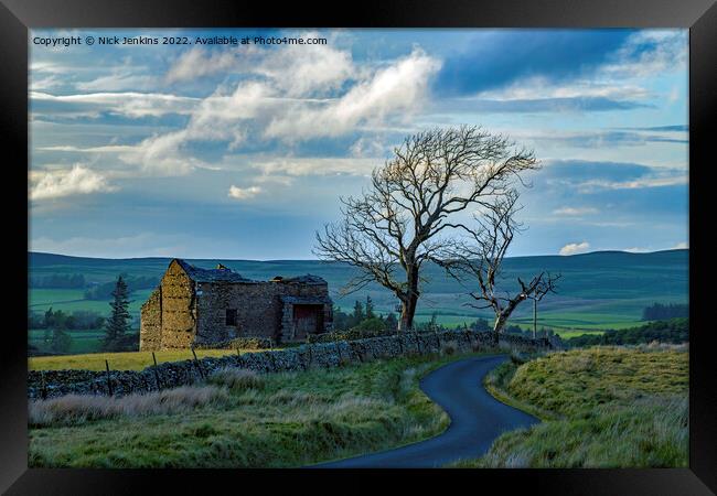 Artlegarth Deserted Barn Cumbria Framed Print by Nick Jenkins