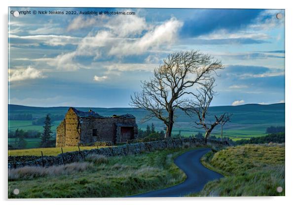 Artlegarth Deserted Barn Cumbria Acrylic by Nick Jenkins
