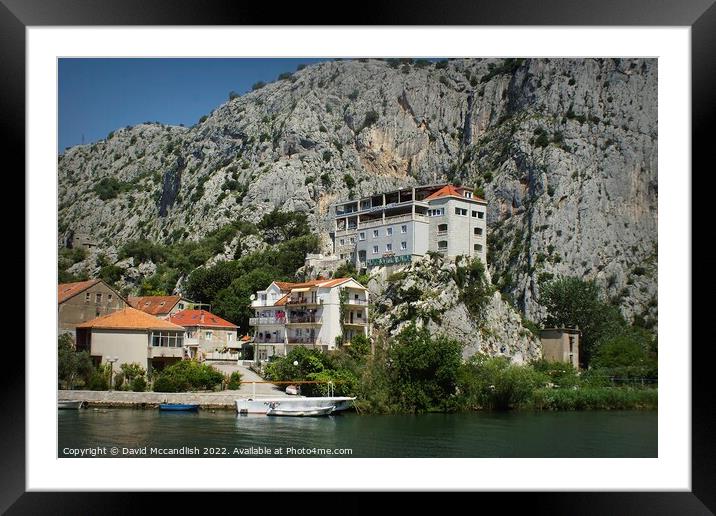 Beautiful Omis Croatia  Framed Mounted Print by David Mccandlish