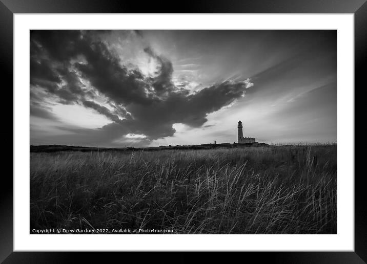 Flamborough Head Lighthouse Framed Mounted Print by Drew Gardner