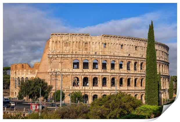 Colosseum in City of Rome Print by Artur Bogacki