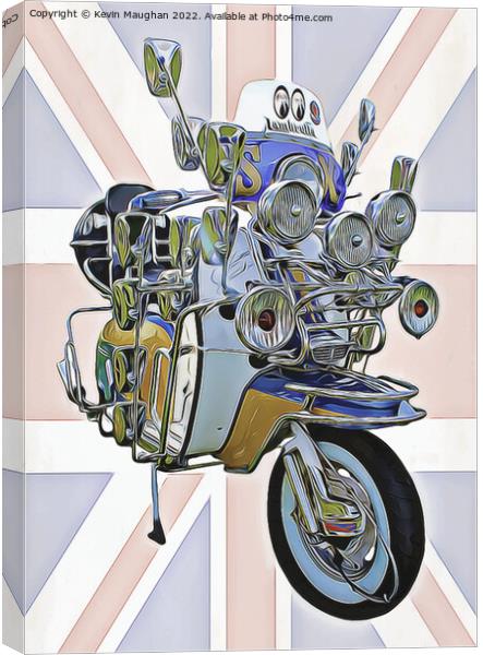 Lambretta Scooter Canvas Print by Kevin Maughan