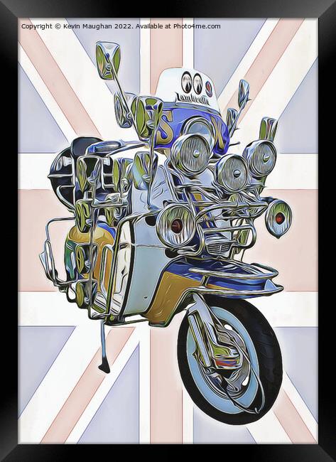 Lambretta Scooter Framed Print by Kevin Maughan