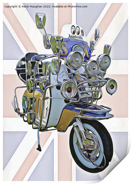 Lambretta Scooter Print by Kevin Maughan