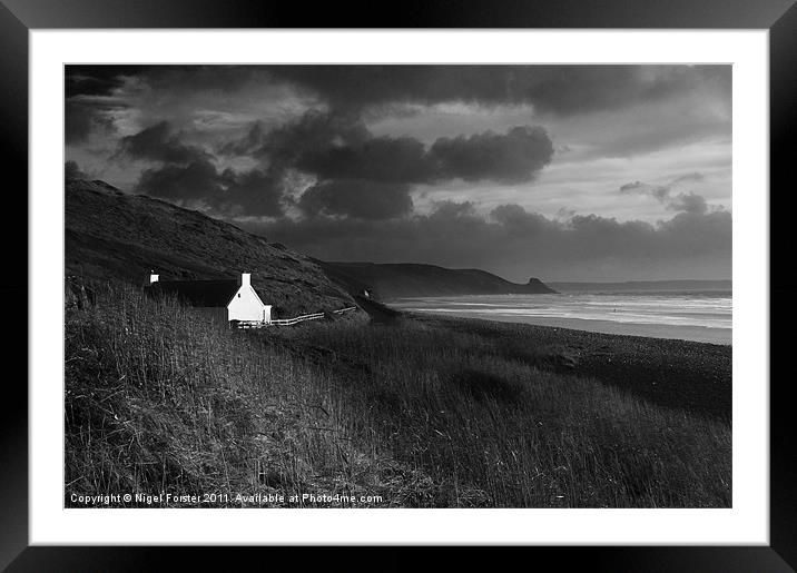 Newgale Cottage Framed Mounted Print by Creative Photography Wales