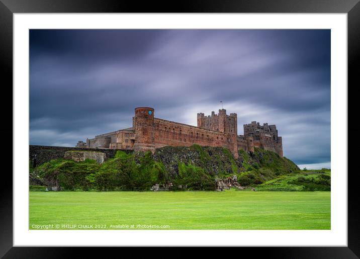 Bamburgh castle Northumberland 725 Framed Mounted Print by PHILIP CHALK
