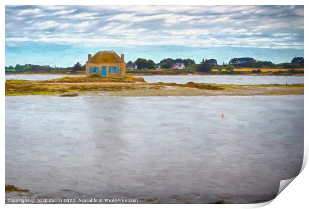 Low tide on Saint Cando - C1506-2087-OIL Print by Jordi Carrio