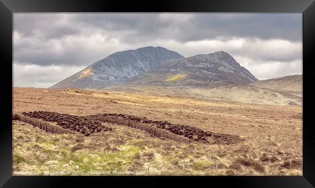 Fiery Irish Skies Framed Print by jim Hamilton