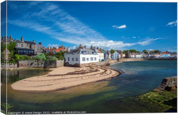 Colourful Anstruther, Fife, Scotland Canvas Print by Kasia Design