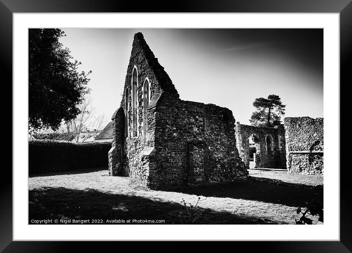 St Giles Leper Hospital  Framed Mounted Print by Nigel Bangert