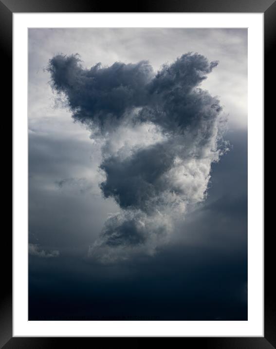 Demon Sky Cloud Framed Mounted Print by TheOther Kev