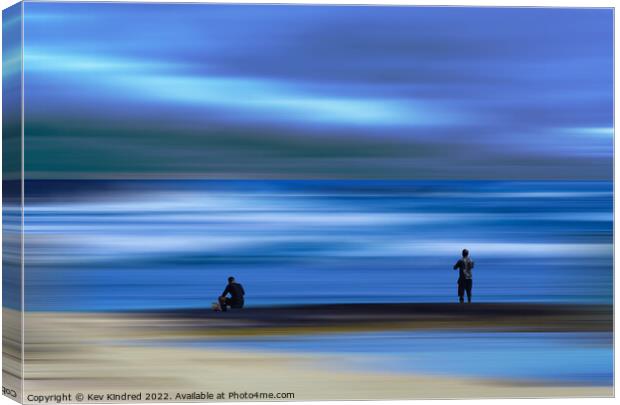 Fishermen in blue Canvas Print by TheOther Kev