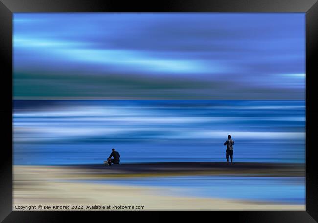 Fishermen in blue Framed Print by TheOther Kev