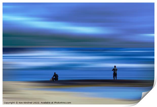 Fishermen in blue Print by TheOther Kev