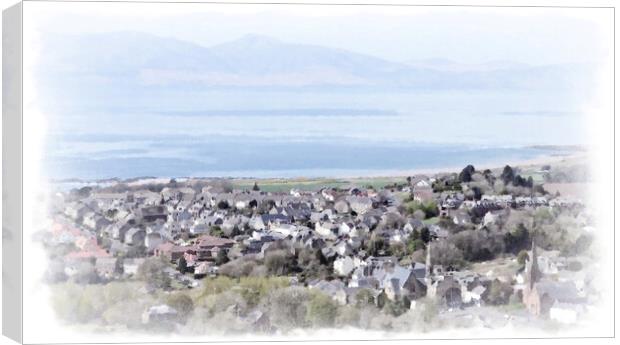 West Kilbride and Arran, Scotland Canvas Print by Allan Durward Photography