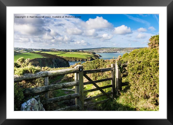 Wales Coastal Path on Pembrokeshire Coast Framed Mounted Print by Pearl Bucknall