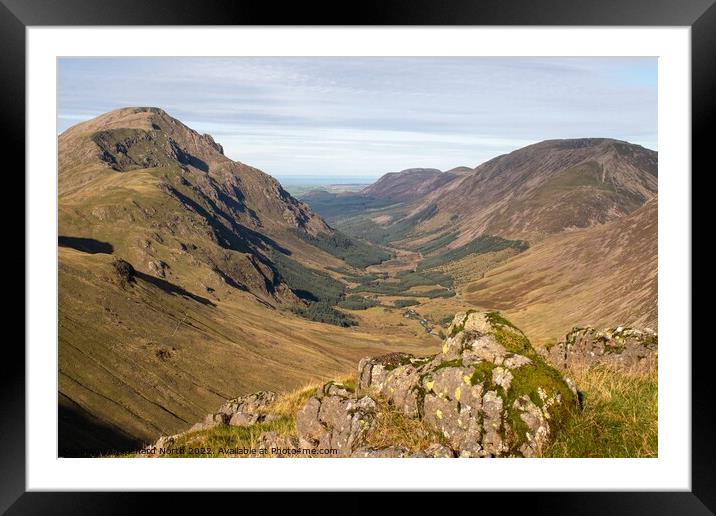 Majestic Pillar Rises Above Ennerdale Framed Mounted Print by Richard North