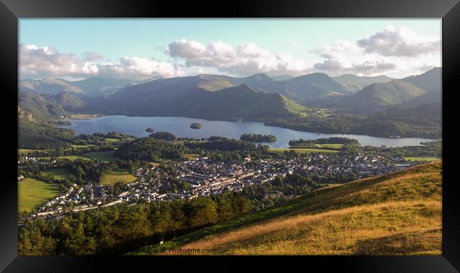 Majestic View of Keswick and Derwent Water Framed Print by Richard North