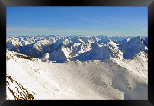 Hochgurgl Obergurgl Tirol Austrian Alps Austria Framed Print by Andy Evans Photos