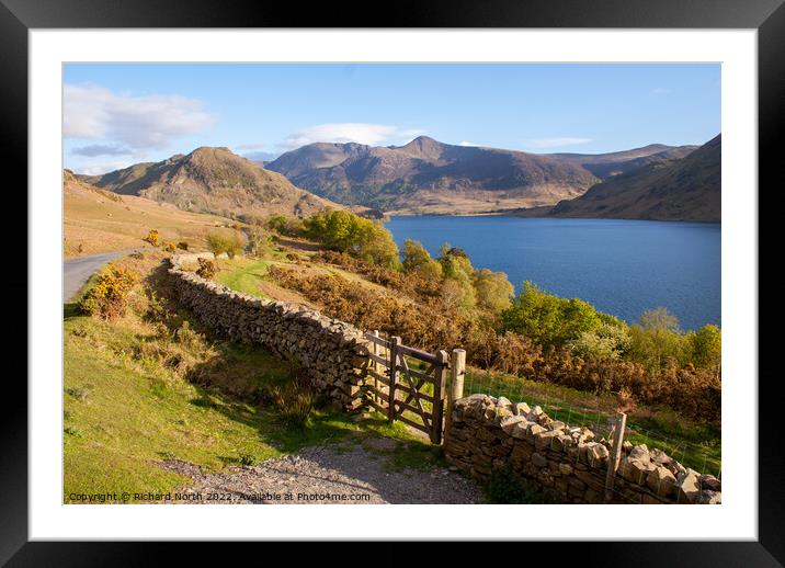 Majestic View of Crummock Water Framed Mounted Print by Richard North